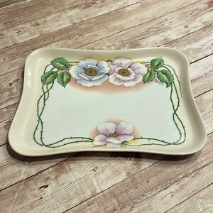 RARE Royal Munich Signed “Guinard” Hand Painted  Floral Cup Platte Tray